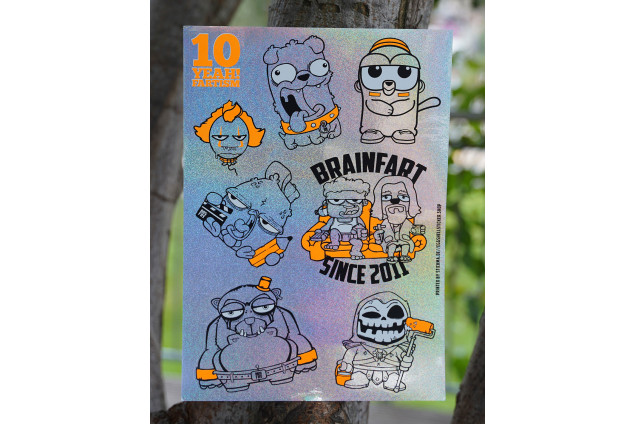 BRAINFART StickerSheet GLITTER