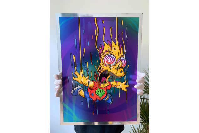 Bart Magic Chrome Print 