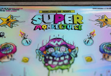 SUPER MONKEEJUICE StickerSheet HOLO