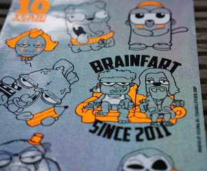 BRAINFART StickerSheet GLITTER
