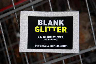 BLANKO-STICKERPACK AUF SILBER-FOLIE