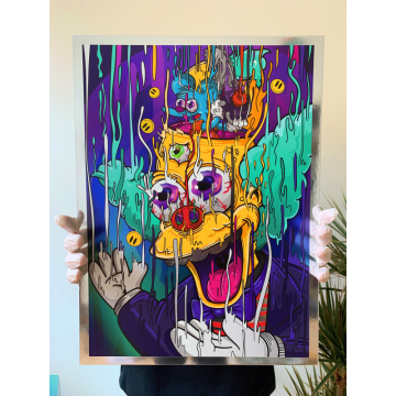 Krusty Magic Chrome Print 