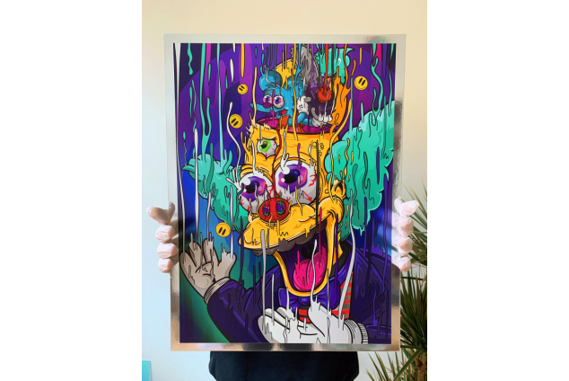 Krusty Magic Chrome Print 