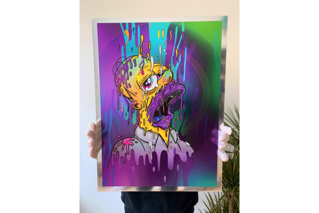 Homer Magic Chrome Print 